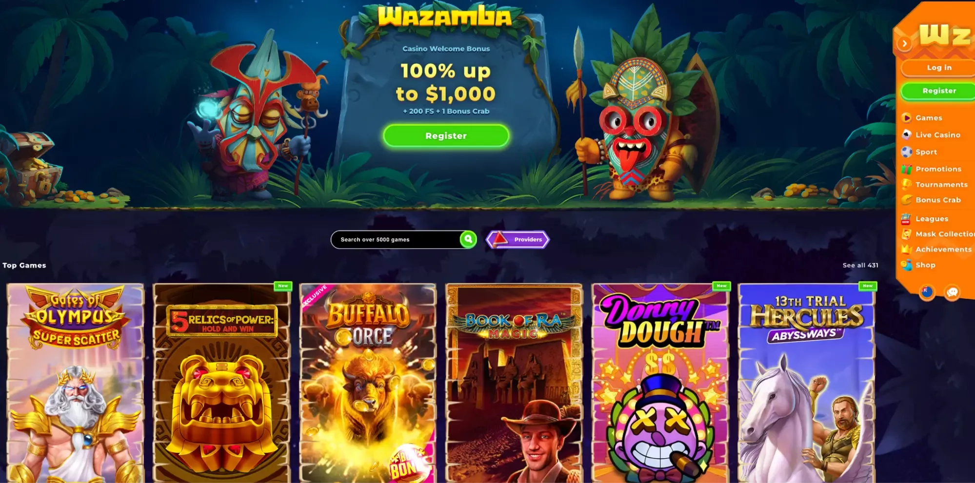 Wazamba bonusi