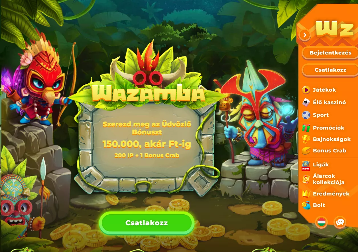 Wazamba bónuszok  -  VEDD ÁT BÓNUSZT. Wazamba | 2026 | 3